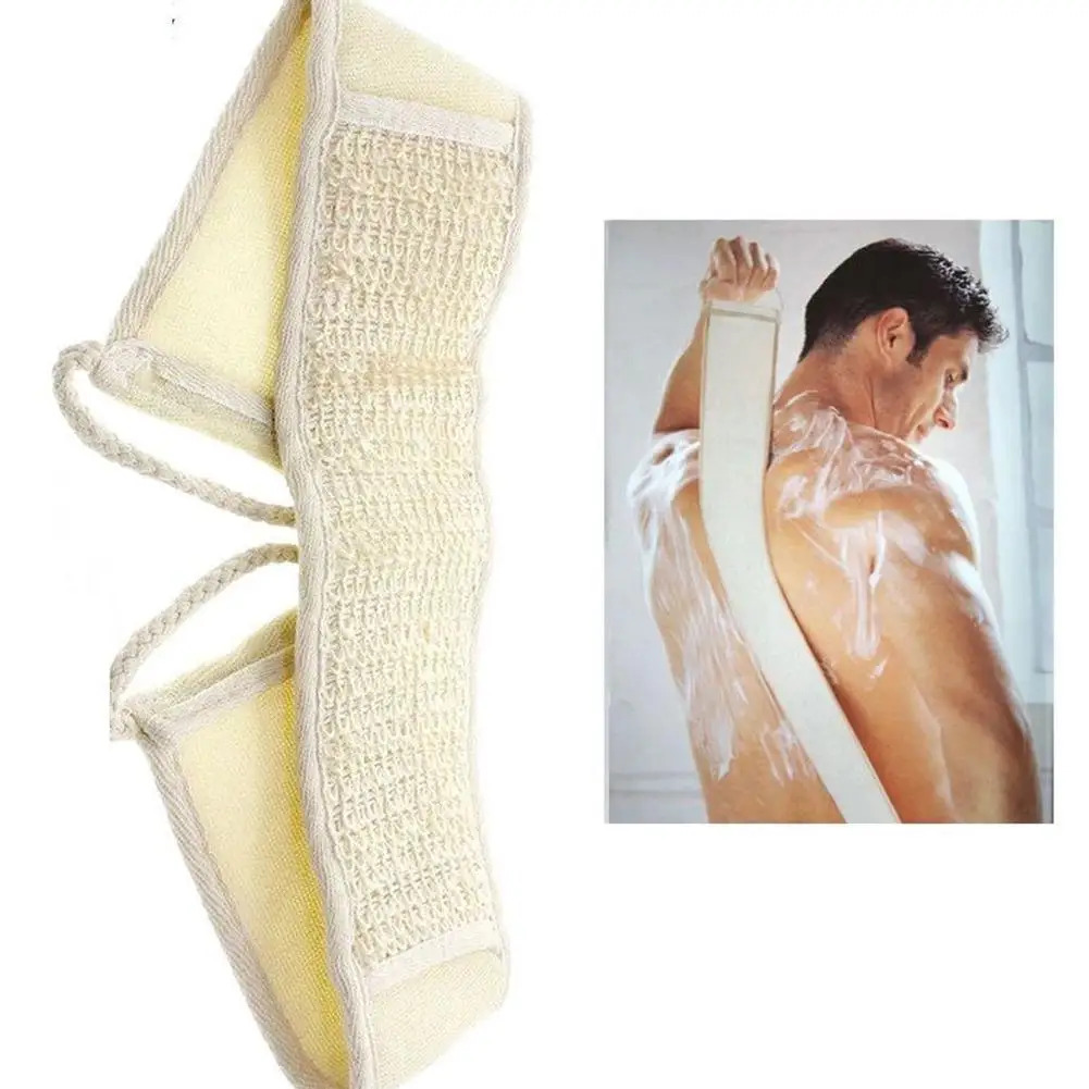 Long Exfoliating Back Scrubber for Shower – Double-Sided Body Scrub Strap