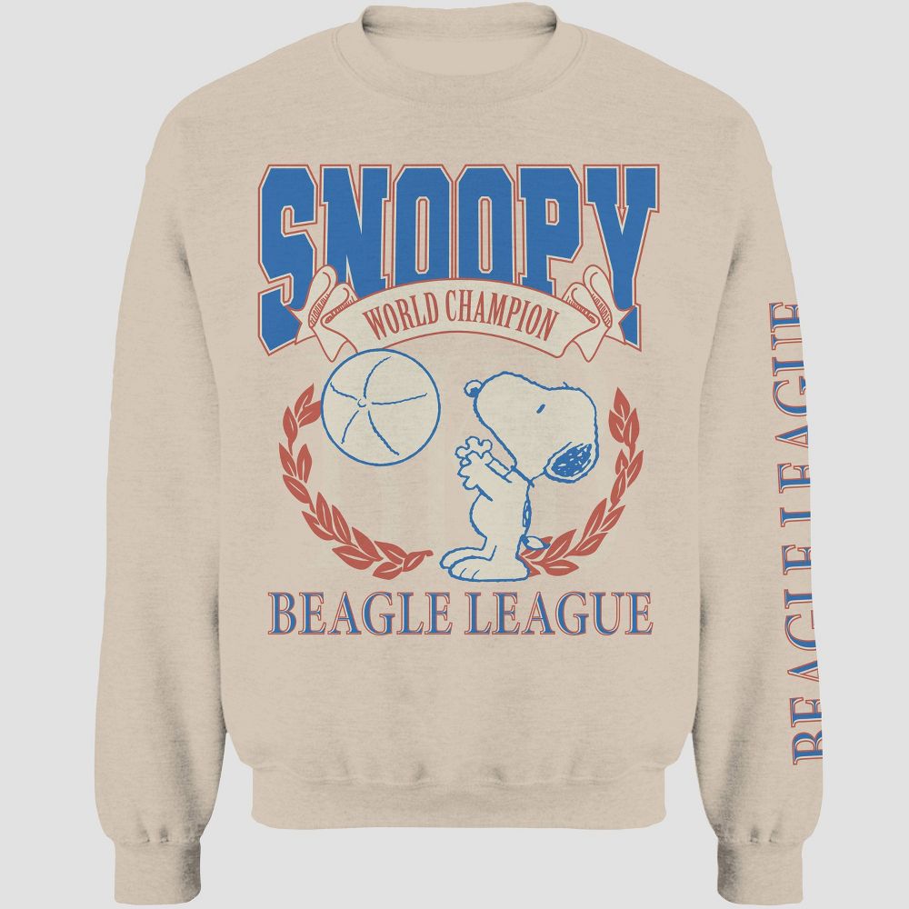Men's Peanuts Snoopy Crewneck Pullover Sweatshirt