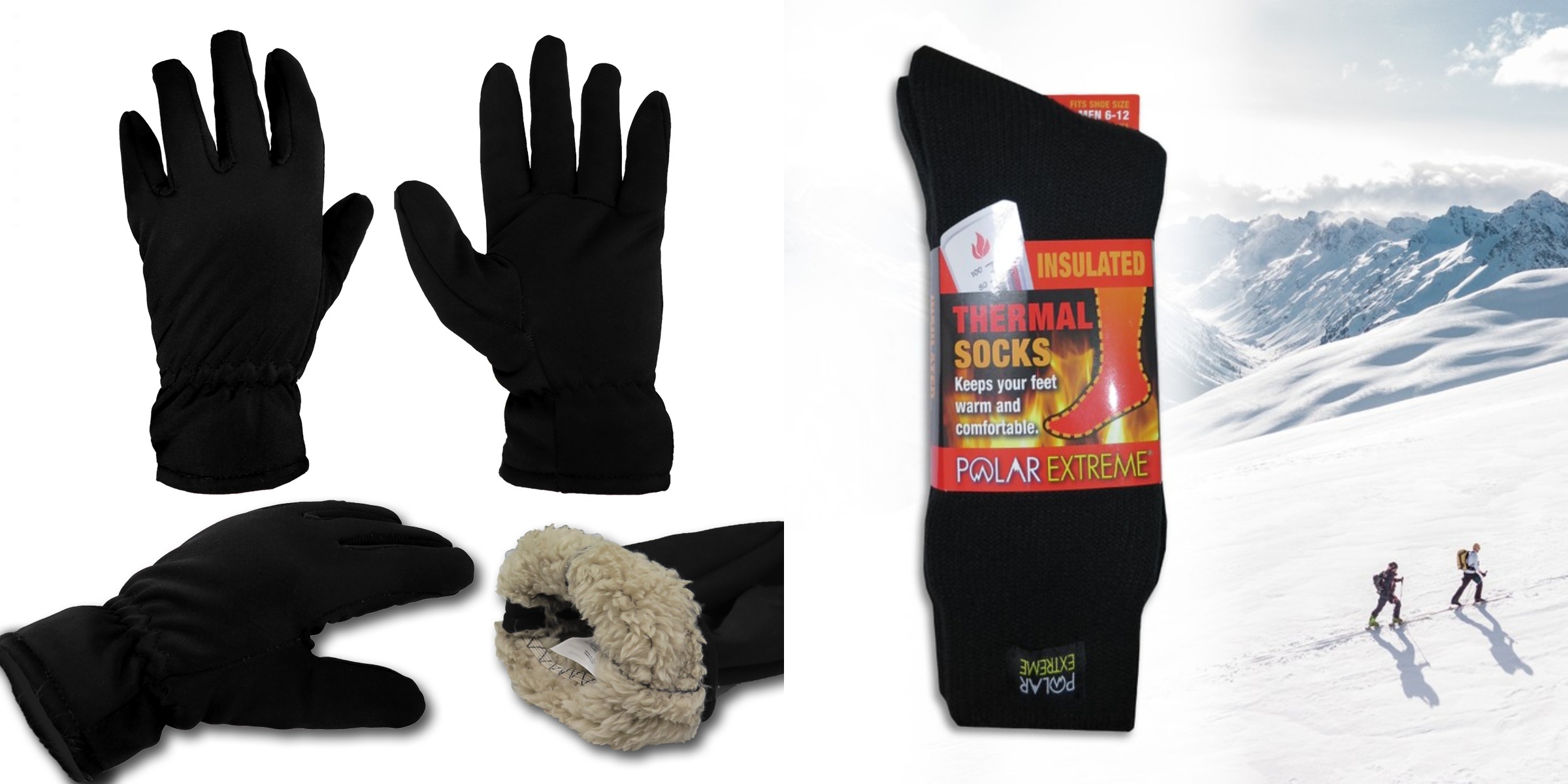 Polar Extreme Thermal Insulated Socks And Thermal Insulated glove Gift set