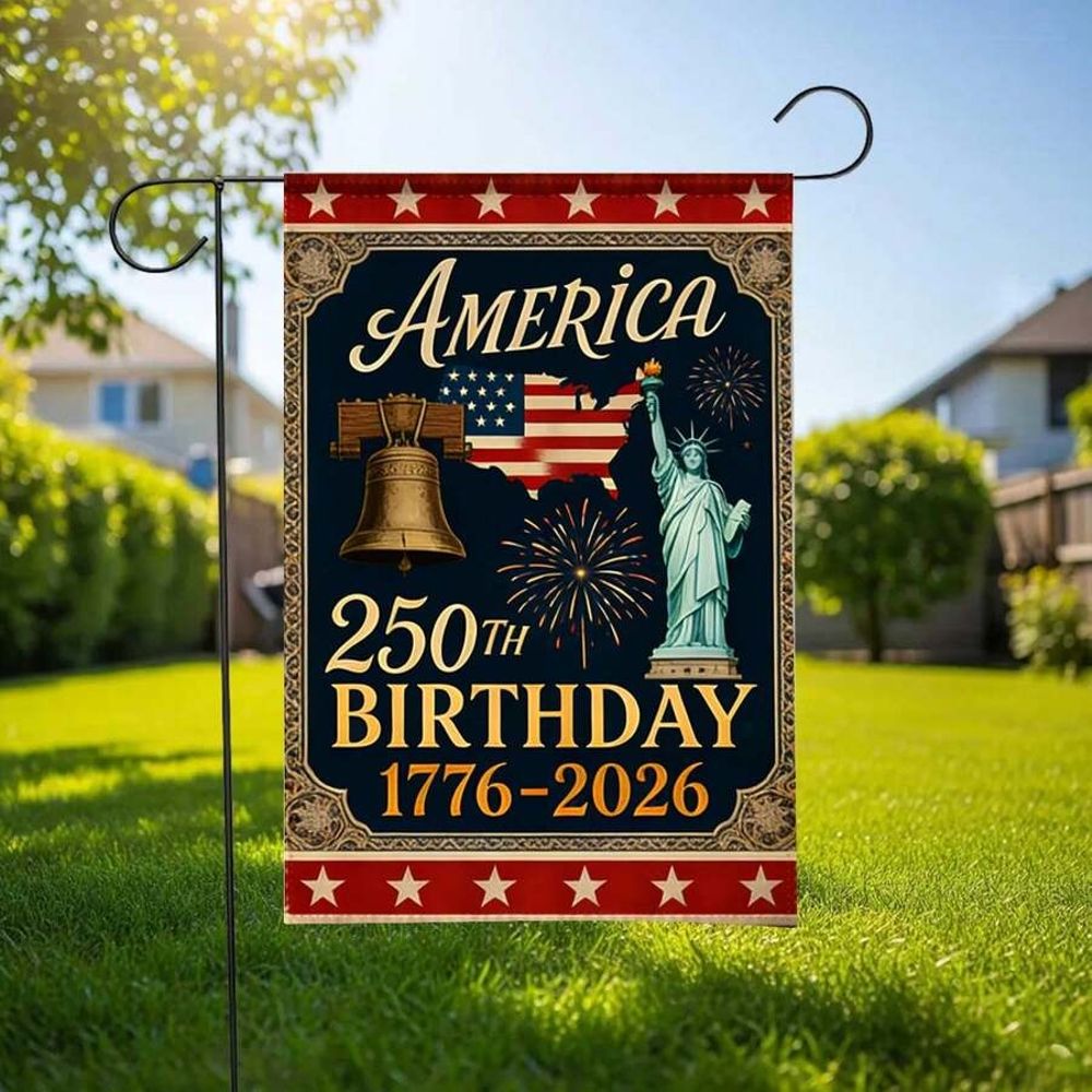 250 Years America Garden Flag 1776–2026