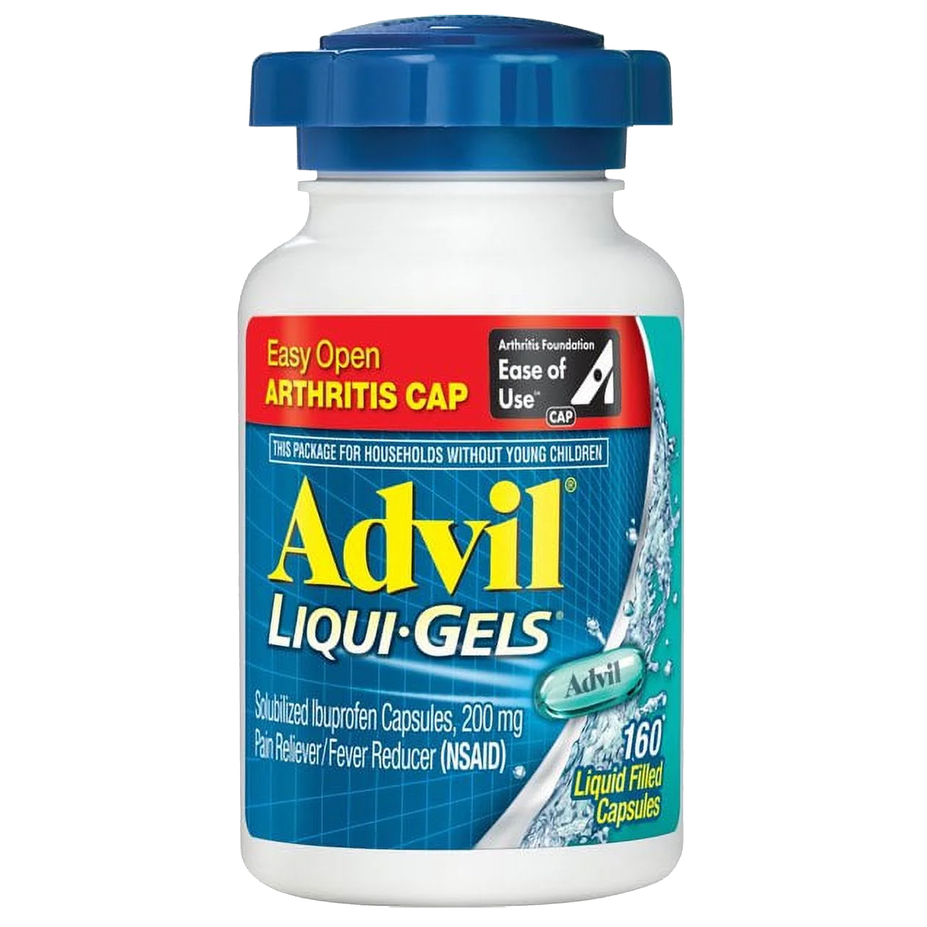 Advil Liqui-Gels Minis Pain Reliever and Fever Reducer 200mg