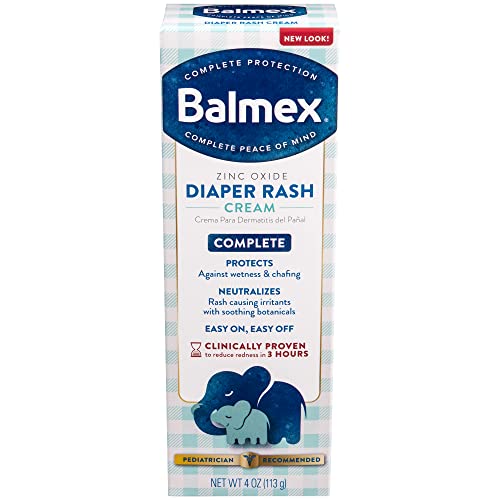 BALMEX COMPLETE PROTECTION DIAPER RASH CREAM 4 OZ - New