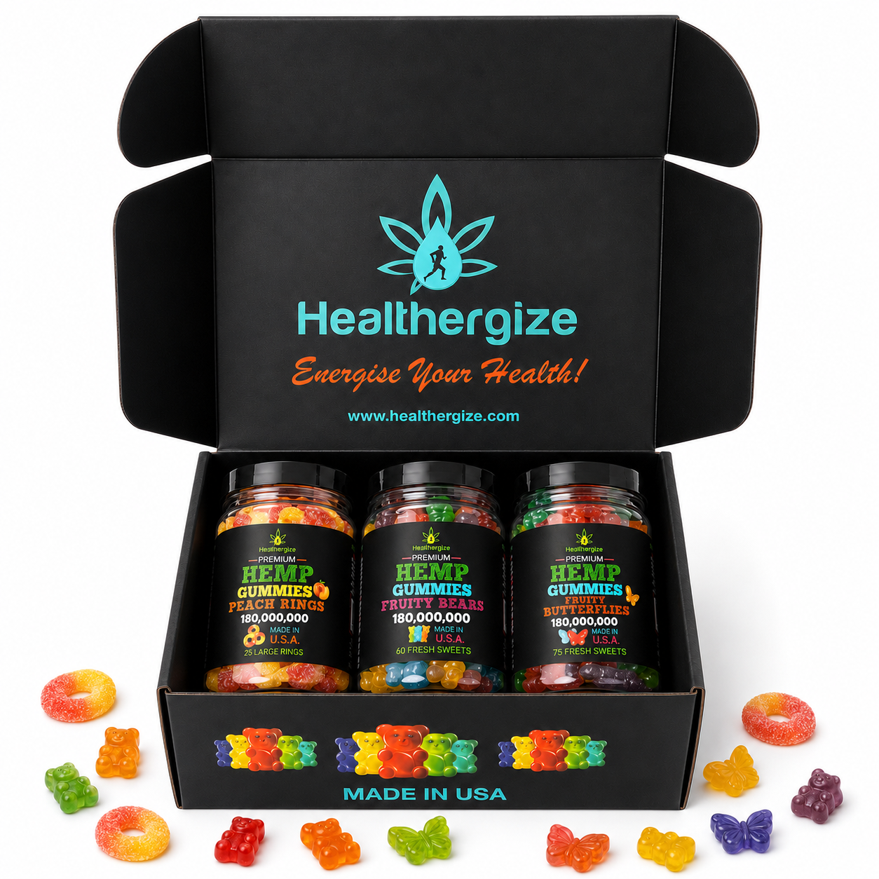 3Piece Fathers Day Hemp Gummy Gift Box