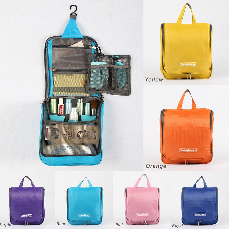 Travel Check Waterproof Cosmetic Hanging Organizer Bag BelleChic