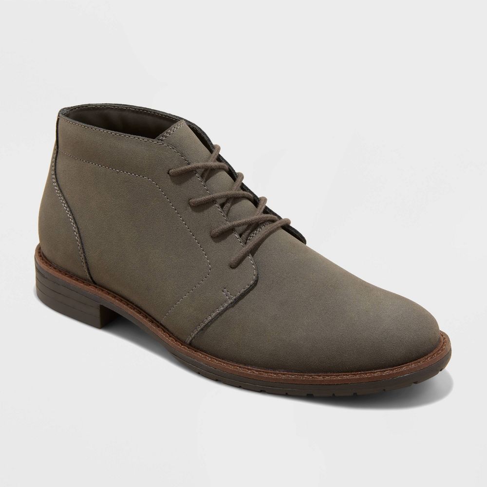 Men's Faux Suede Ankle Chukka Boots Lace-Up