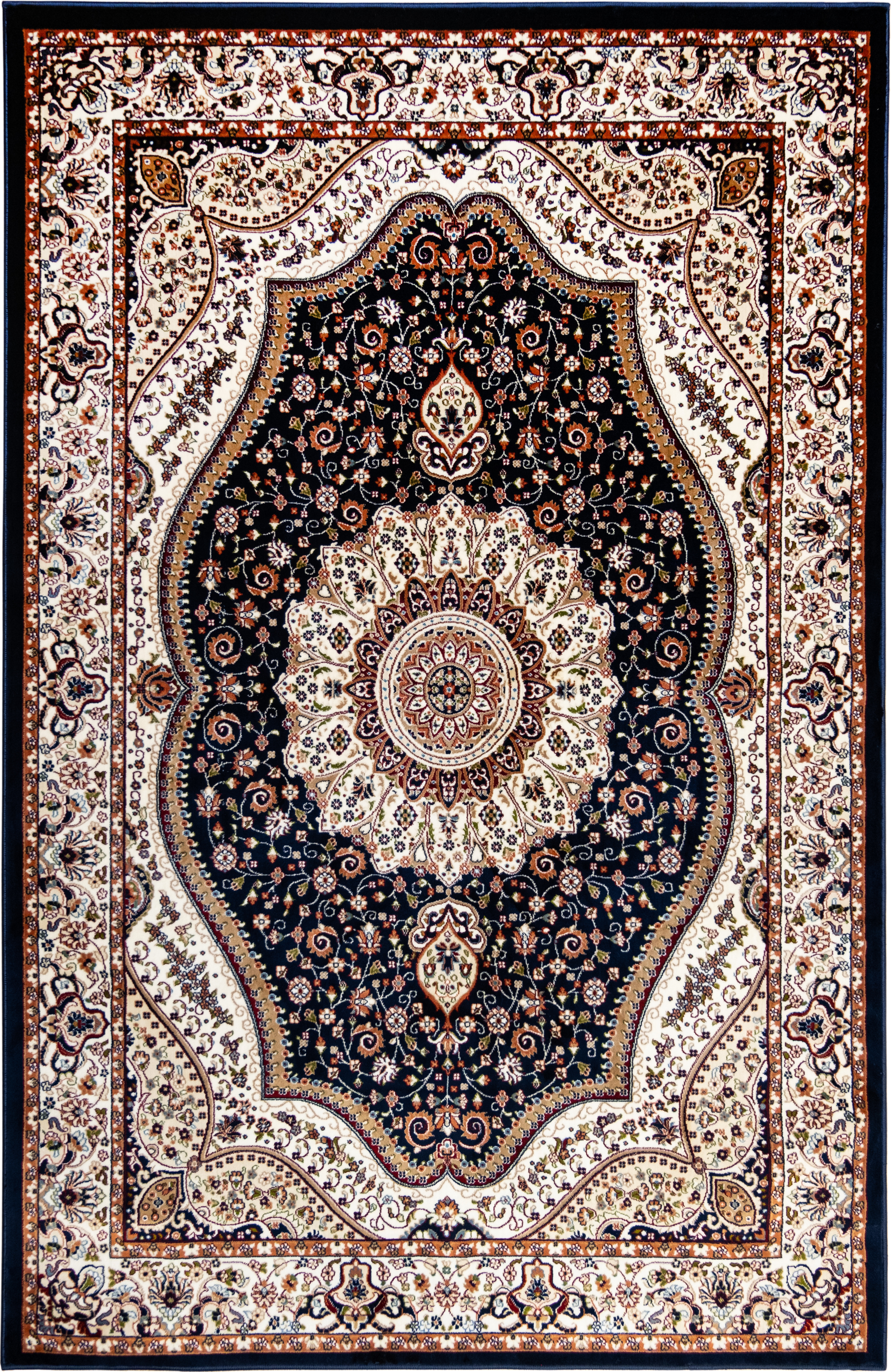 Yass Rug Premium Quality Modern Silky Soft Medallion Area Rug with Persian Border 32""x50""