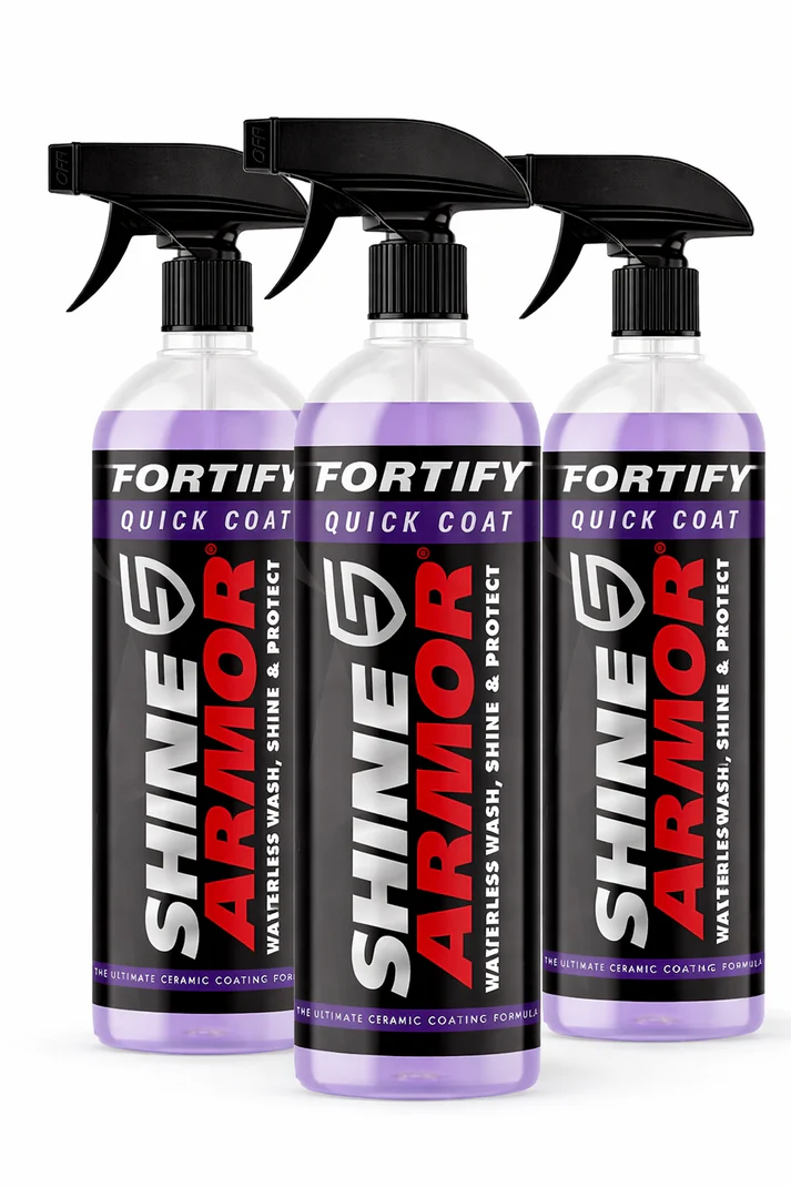 3 Pack Shine Armor Car Wax Spray and Ceramic Coating for Cars 16fl oz
