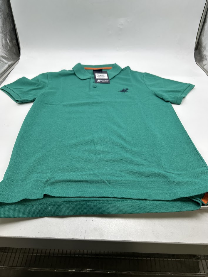 PACIFIC POLO CLUB MEN'S SHORT SLEEVE T-SHIRT BUTTONS - SIZE: MEN S - TEAL - New