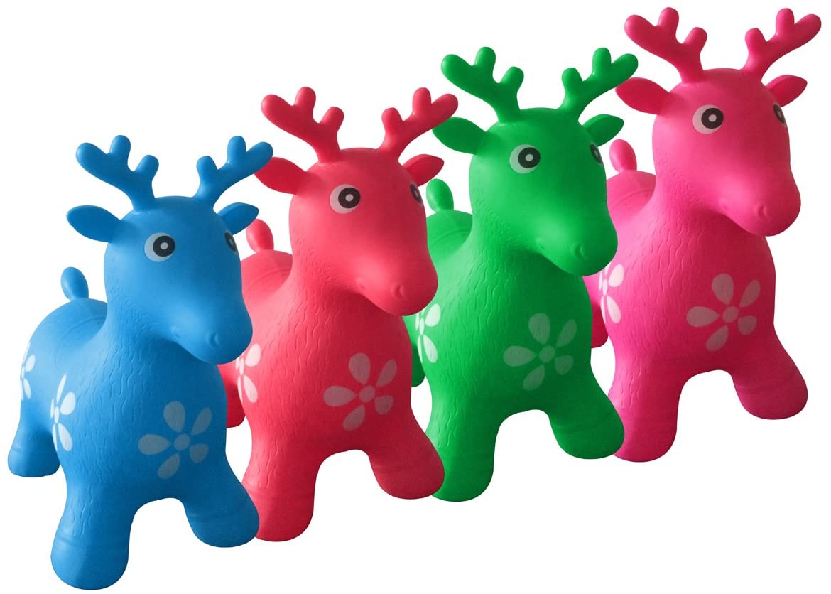 Kids Bouncy Toy - 3 Animals and 4 Colors Available - Great Gift