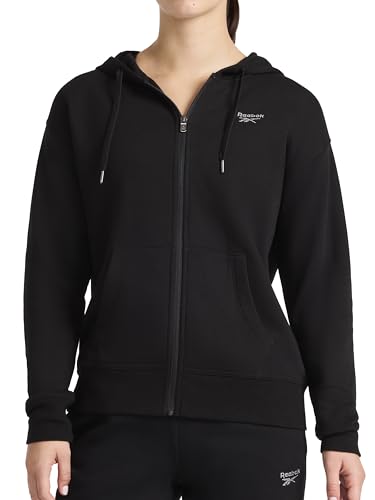RVW253JK19 Reebok Women's Rhinestone Full-Zip Hoodie Standard Fit Men's Large - New