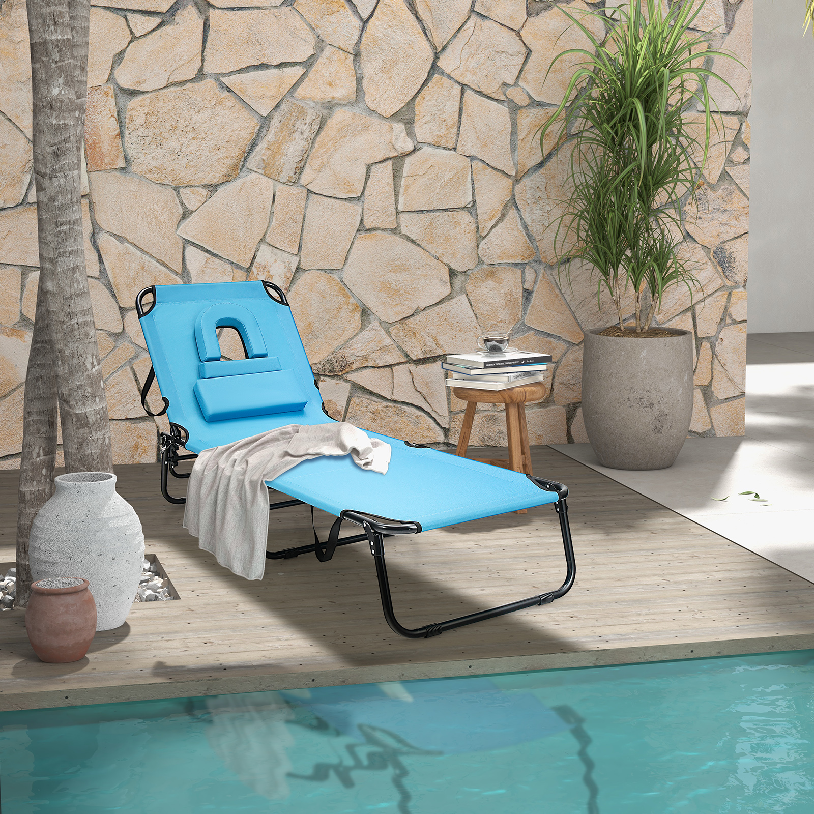 Folding Chaise Lounge Chair