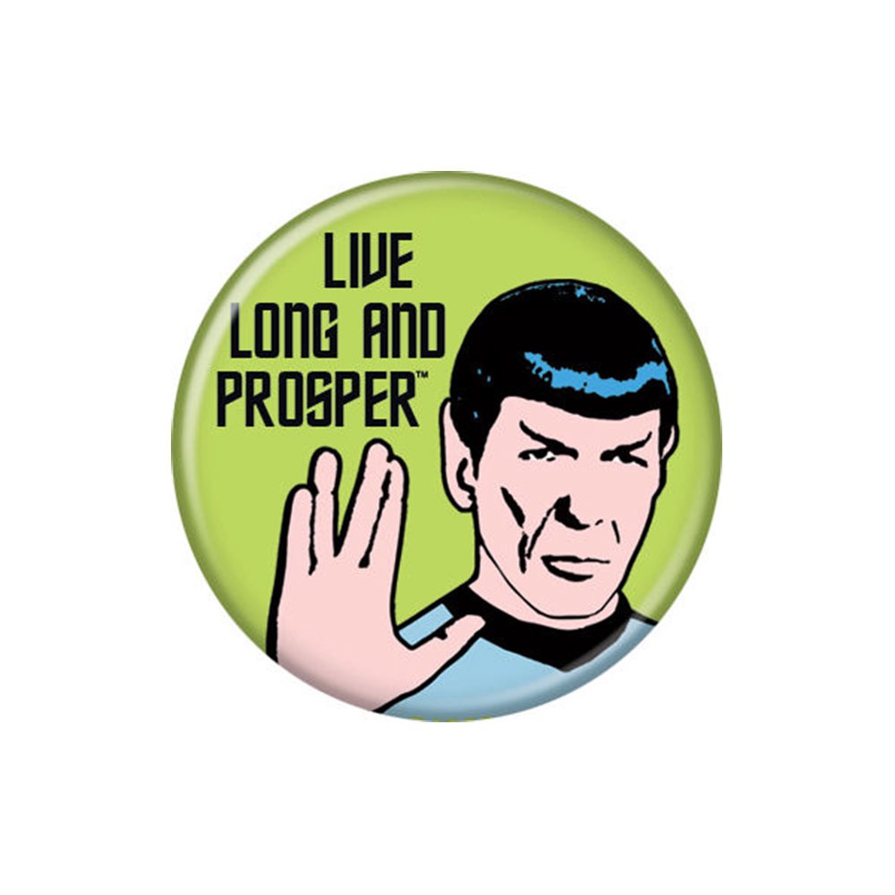 Star Trek Live Long And Prosper Green Button