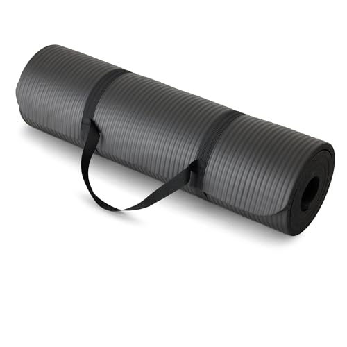 Amazon Basics Yoga Mat Carrying Strap 74" x 24" x 1/2", Black - New