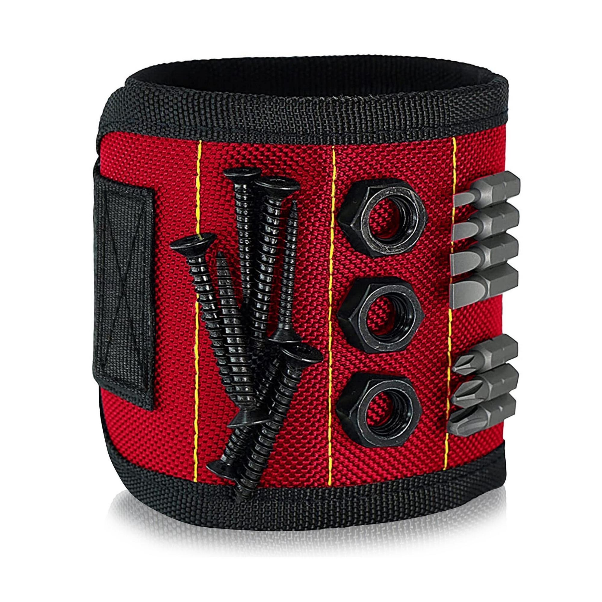 Magnetic Wristband for Holding Screws, Nails & Drill Bits