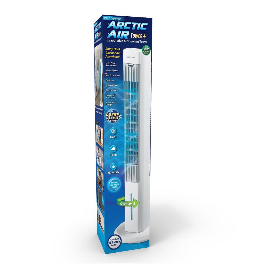 Artic Air Tower Freedom Black - As Seen on TV - Open Box