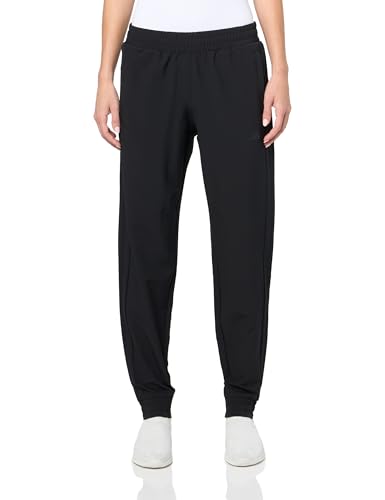 ADIDAS WOMEN'S PACER ALL GYM 3-STRIPES WOVEN MID-RISE PANTS BLACK SIZE L - New