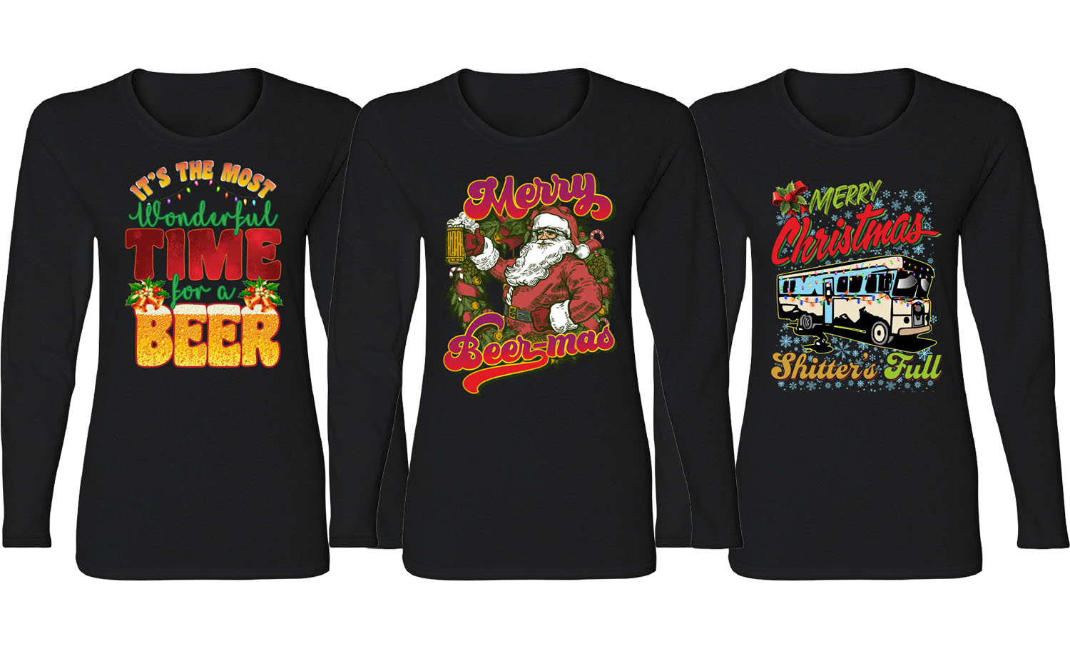 Women Christmas Spirit Long Sleeve Shirt
