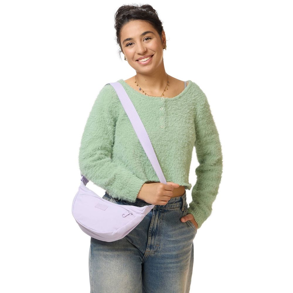 JanSport Unphased Soft Nylon Crossbody Bag - Pastel Lilac