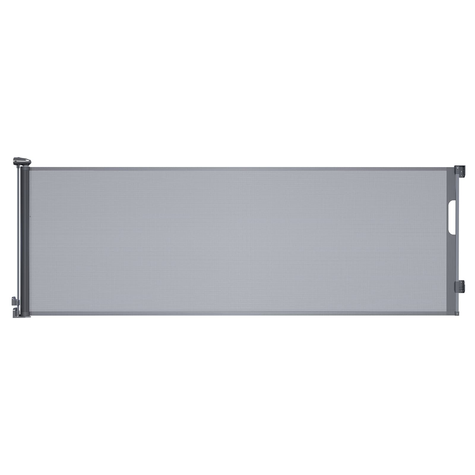 LIFMAGE RETRACTABLE BABY GATES 137 INCH EXTRA WIDE BABY GATE FOR STAIRS - GRAY