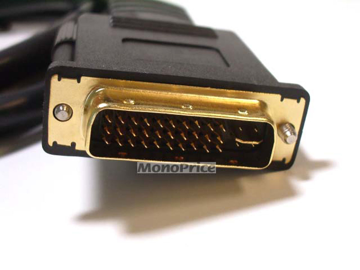 Monoprice25ft 22AWG CL2 High Speed HDMI to DVI Adapter Cable Black