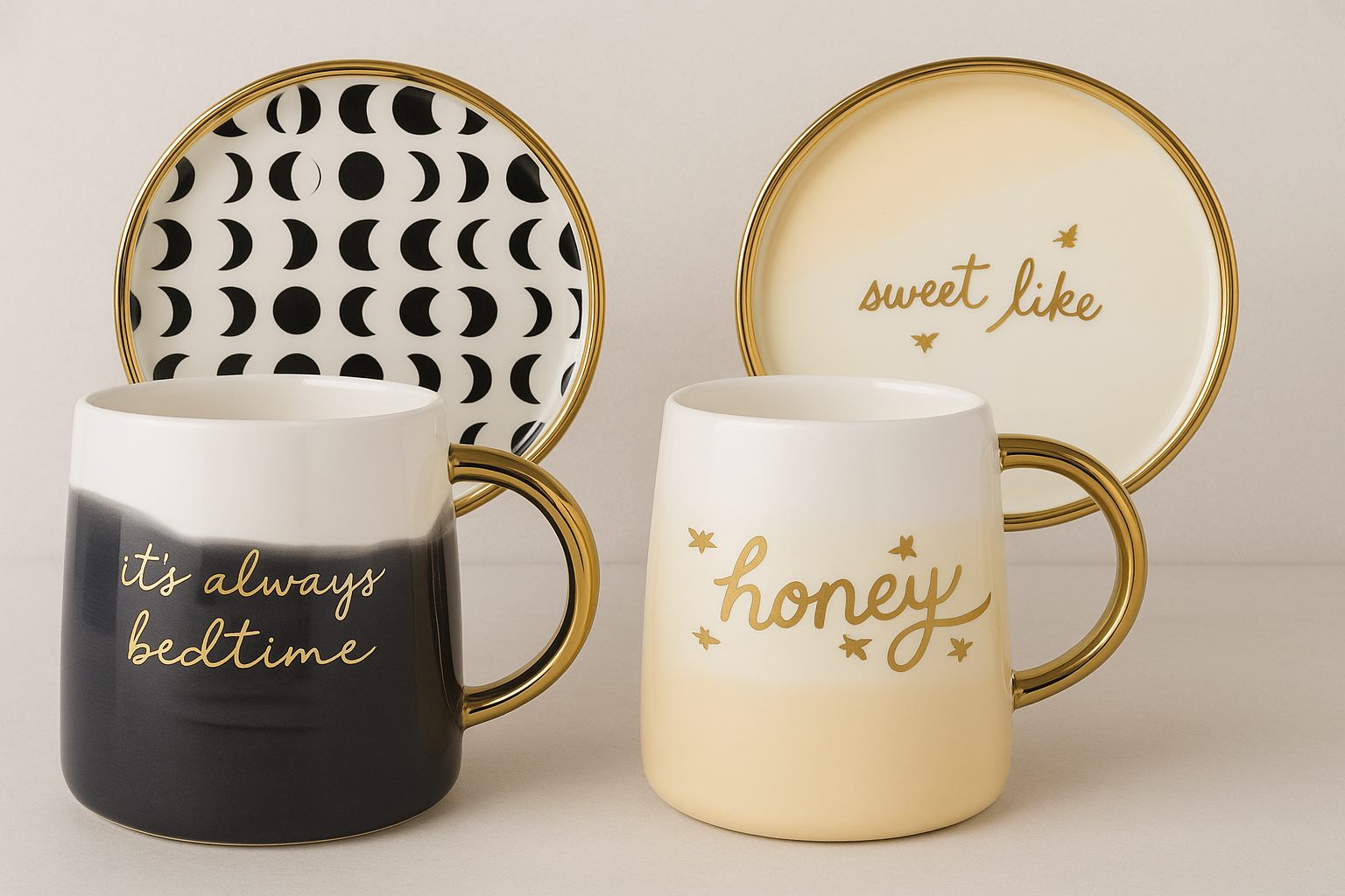 Slant Collection Coffee Mug Set 2 PC Bedtime