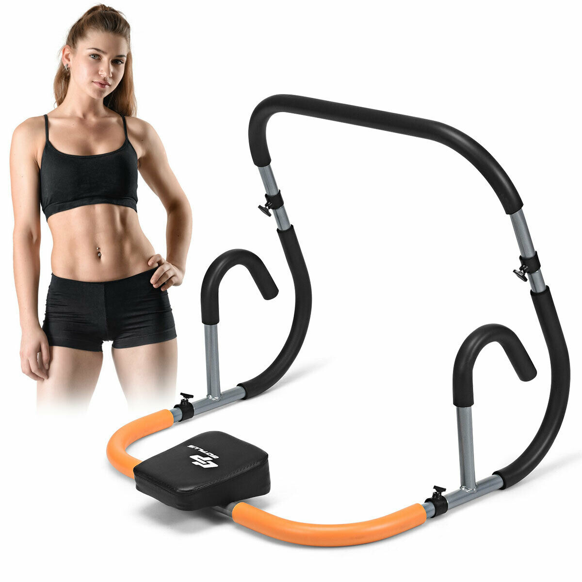 Ab Fitness Crunch Abdominal Exercise Workout Machine for Glider Roller & Pu