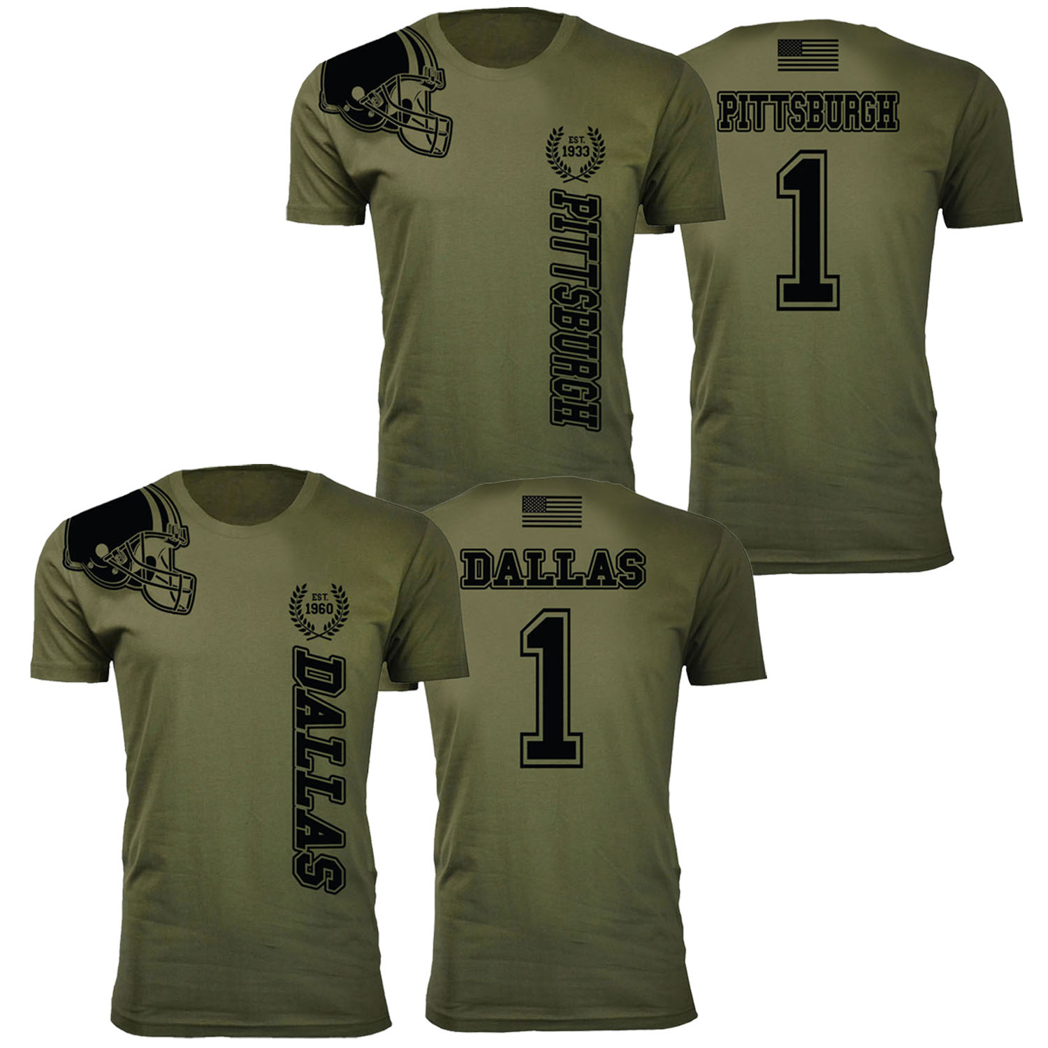 Men's Home of The Brave Football T-Shirts