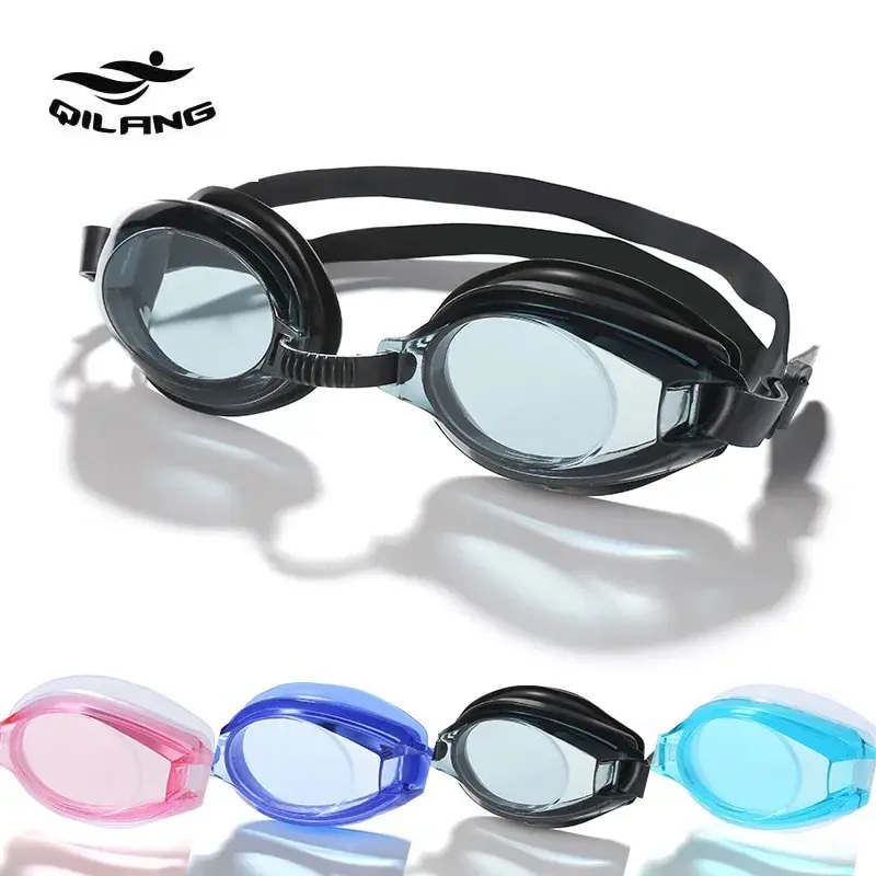 1PC High-definition Swimming Goggles For Adult Swimming Equipment Adult Waterproof Glasses Flat Transparent Diving Goggles