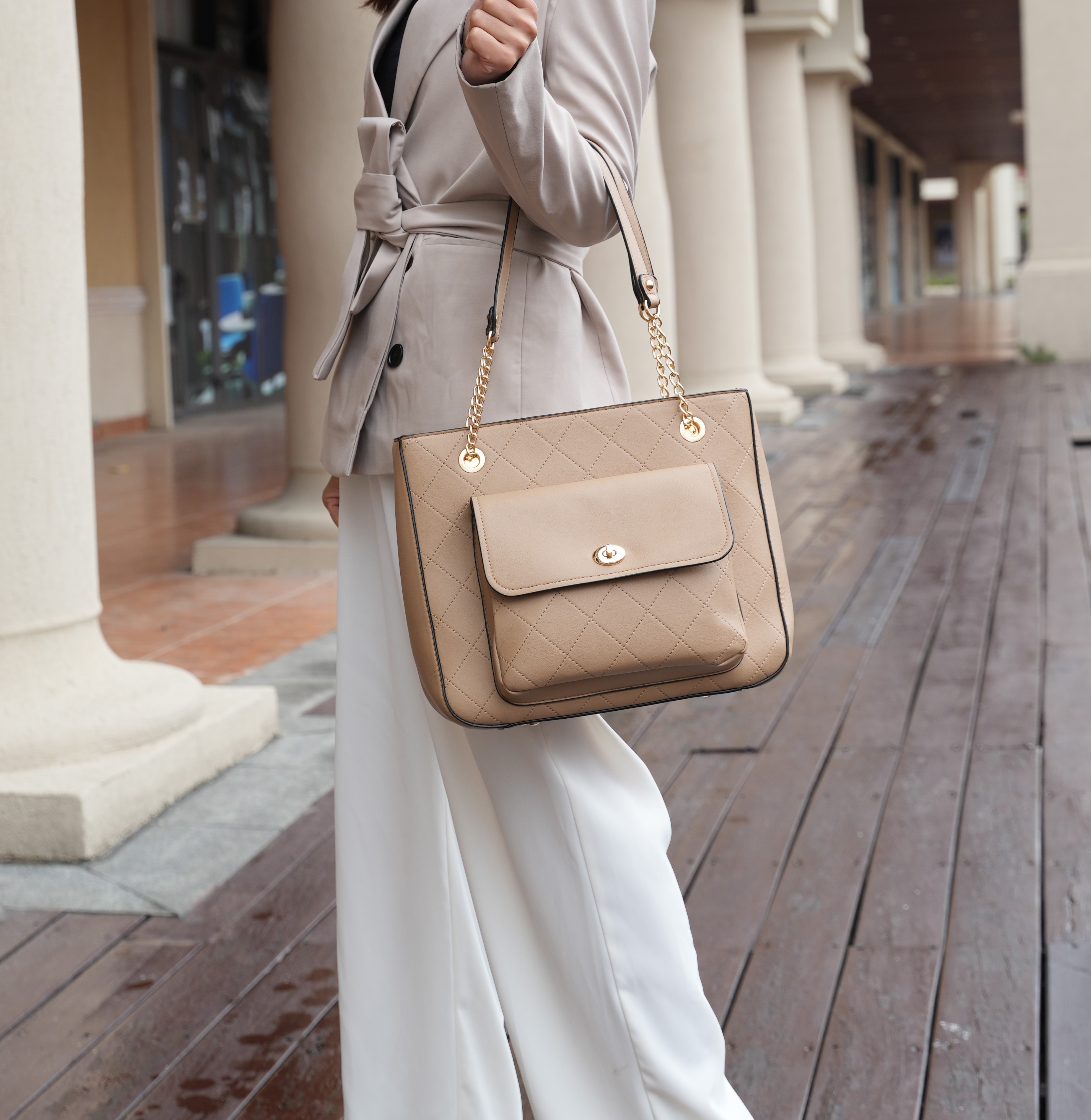 Jenna Shoulder Bag by Mia k and Wallet