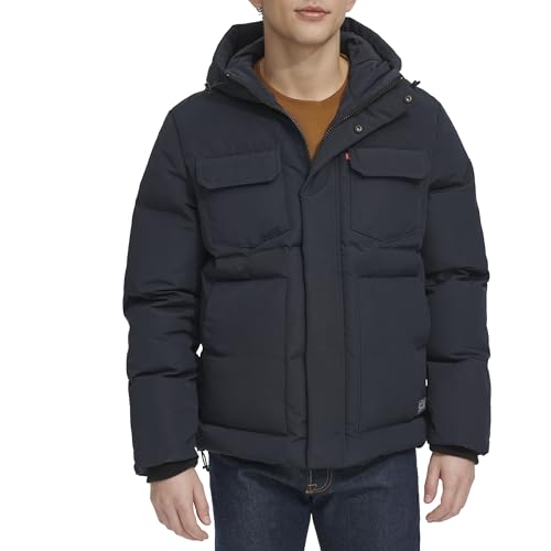 LEVI'S MEN'S SOFTSHELL TRUCKER JACKET - SIZE: MEN 2XL - NAVY
