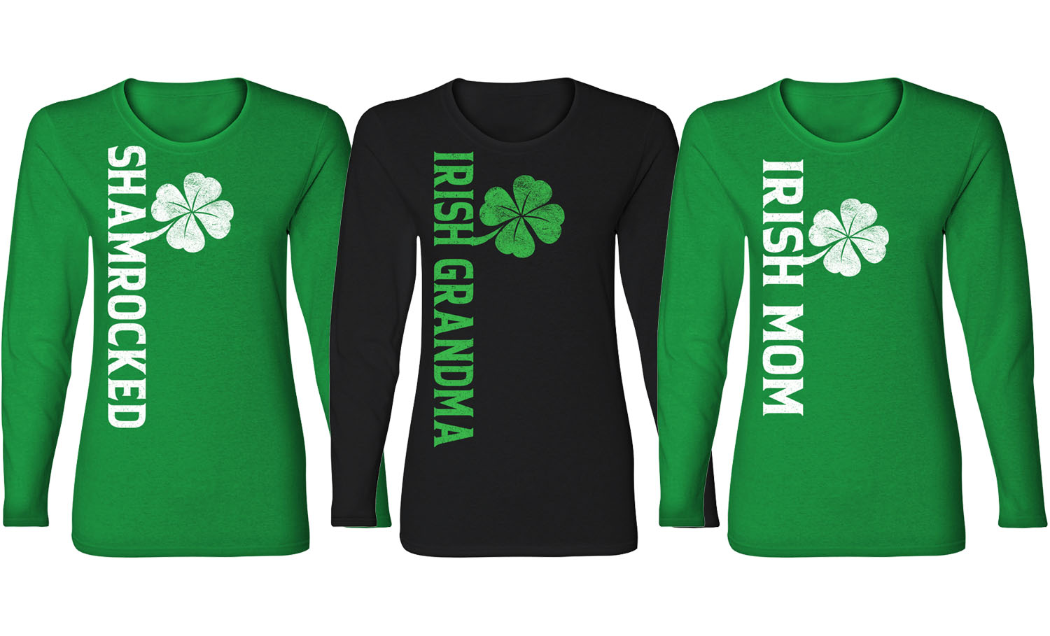 Women's Hey MA! St. Patrick's Day Long Sleeve Shirts