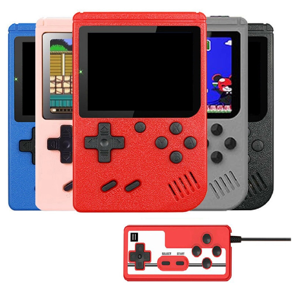 400 in 1 Handheld Game Console with 2 Player Controller & TV Connection