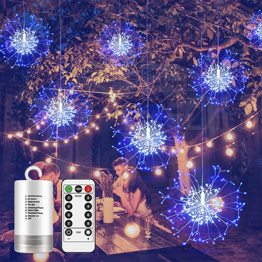 2 Piece Set: Hanging 150 LED Starburst Lights