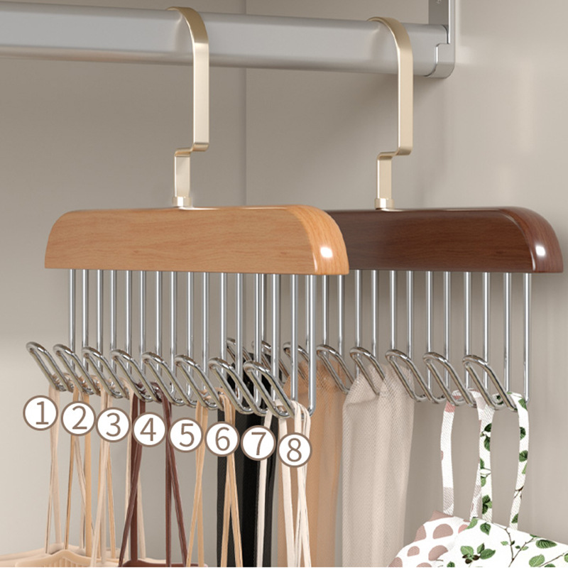 2 Pack Multifunction Space Saving Hook Clothes Hanger Hat Storage Rack Tie Rack
