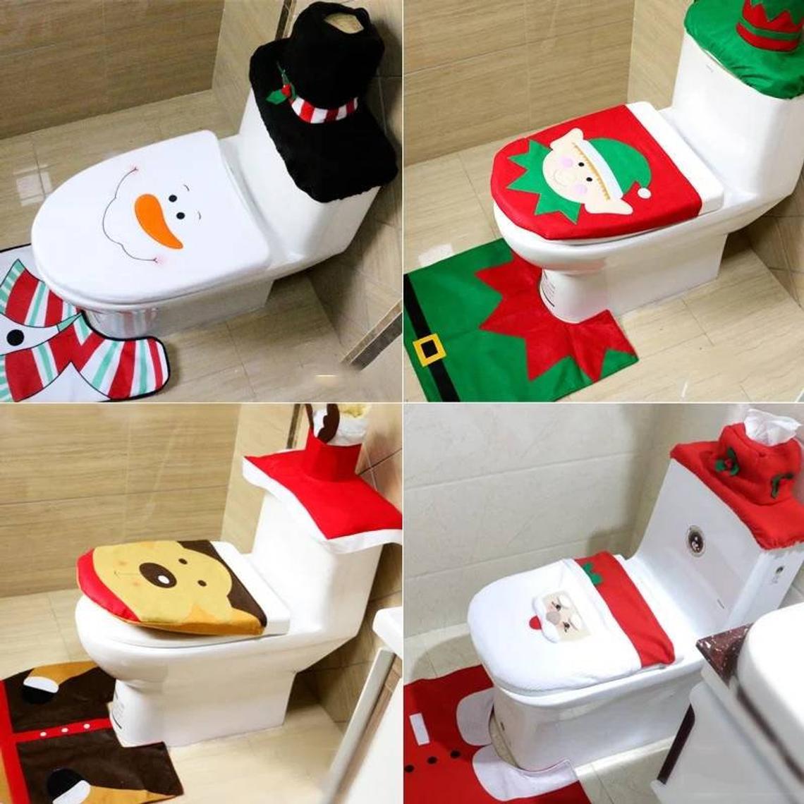 3-Piece Christmas Bathroom Set