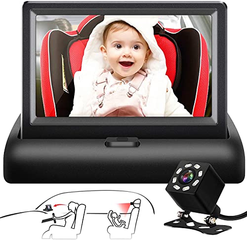 SHYNERK BABY CAR MIRROR 4.3" HD NIGHT VISION FUNCTION CAR MIRROR YB-403CA