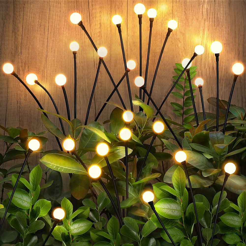 4-Pack Outdoor Solar Firefly Lights