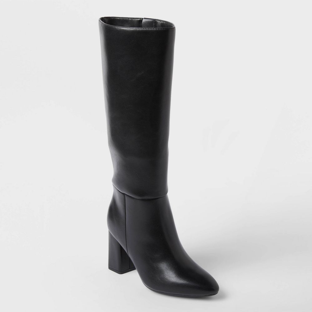 Women’s Evangeline Under Knee Heeled Boots with Memory Foam Insole - A New