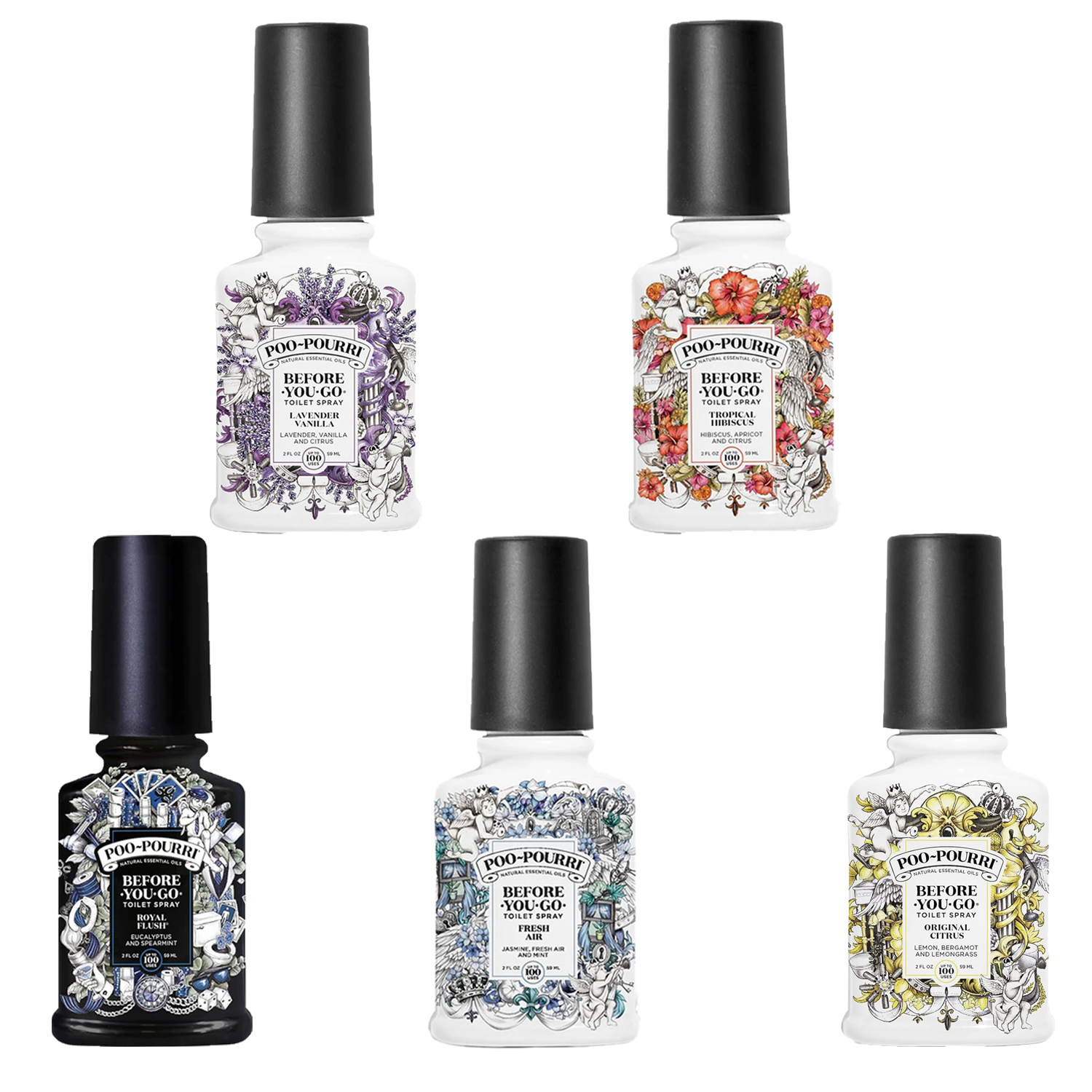 3-Pack Poo-Pourri Before-You-Go Toilet Spray