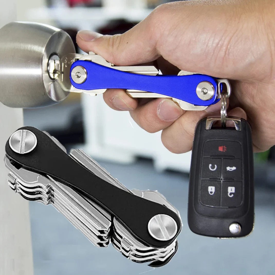 3-Pack: Compact Key Holder and Keychain Organizer up to 8 Keys