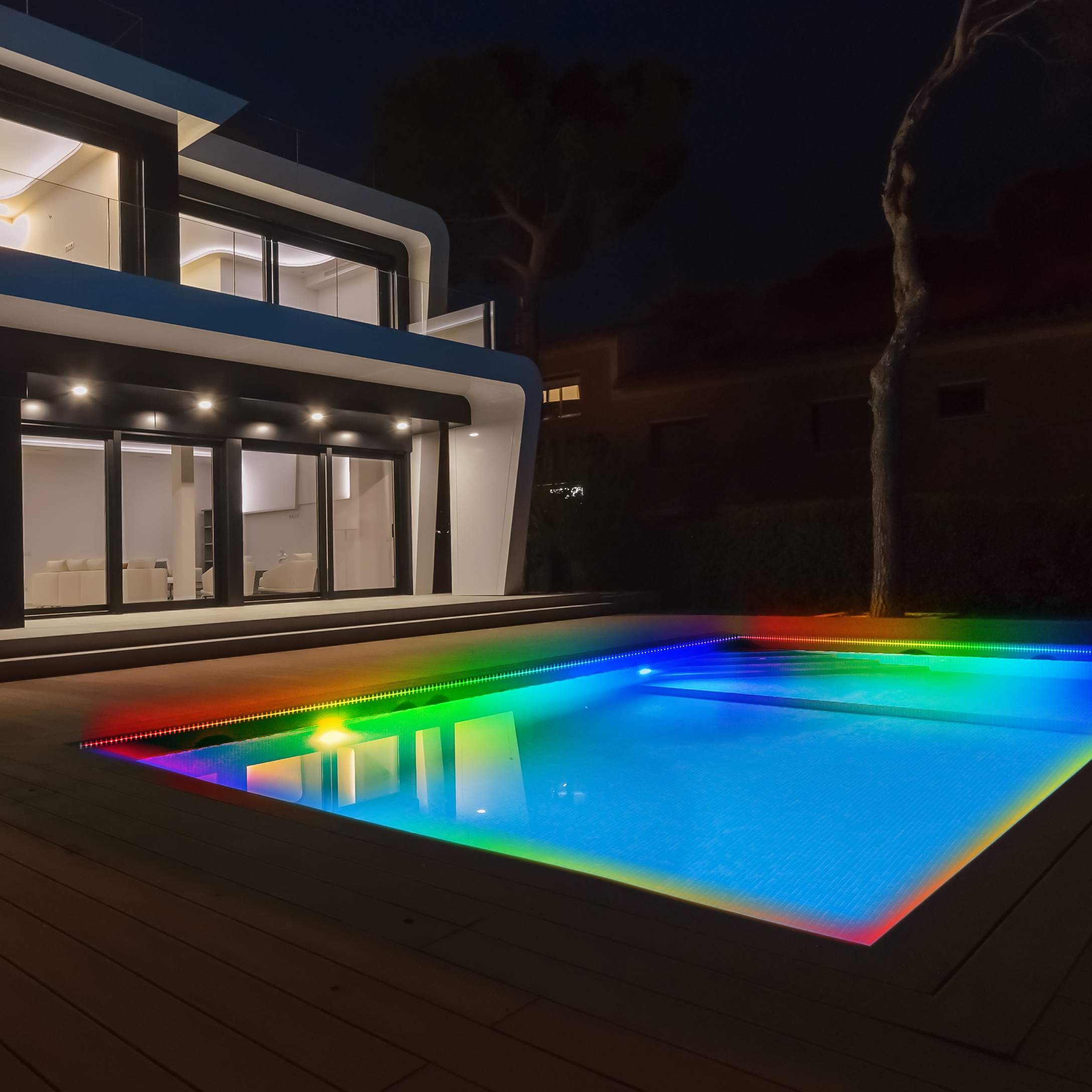 Aduro 9.8ft Solar Powered Outdoor LED Strip Lights