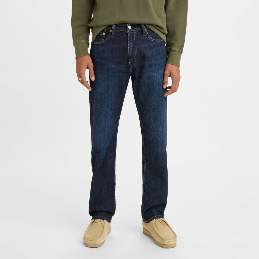 Levi's Men's Mid Rise Straight Leg Jeans, Dark Wash, 36x34