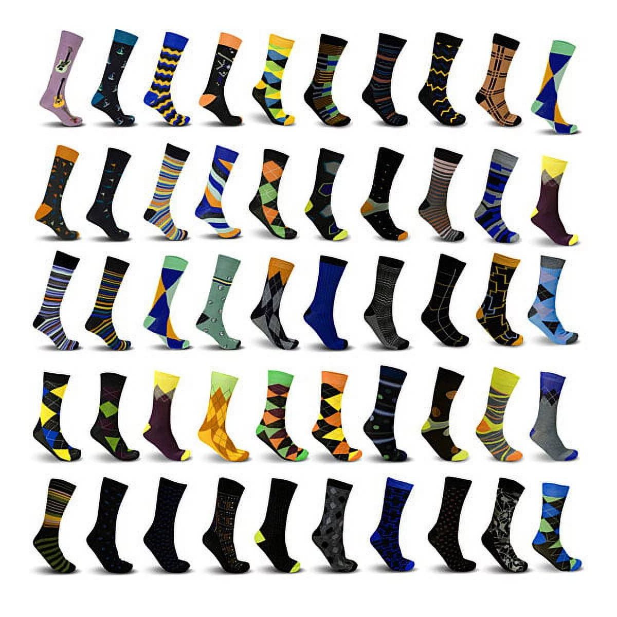 John Weitz® Men's Assorted Dress Socks (10-Pair)
