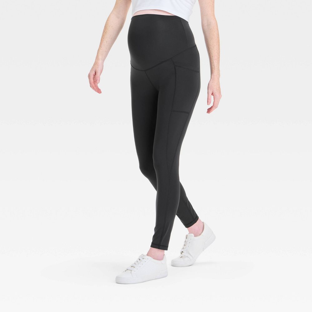 Over Belly High-Rise Performance Pocket Active Maternity Leggings - Isabel