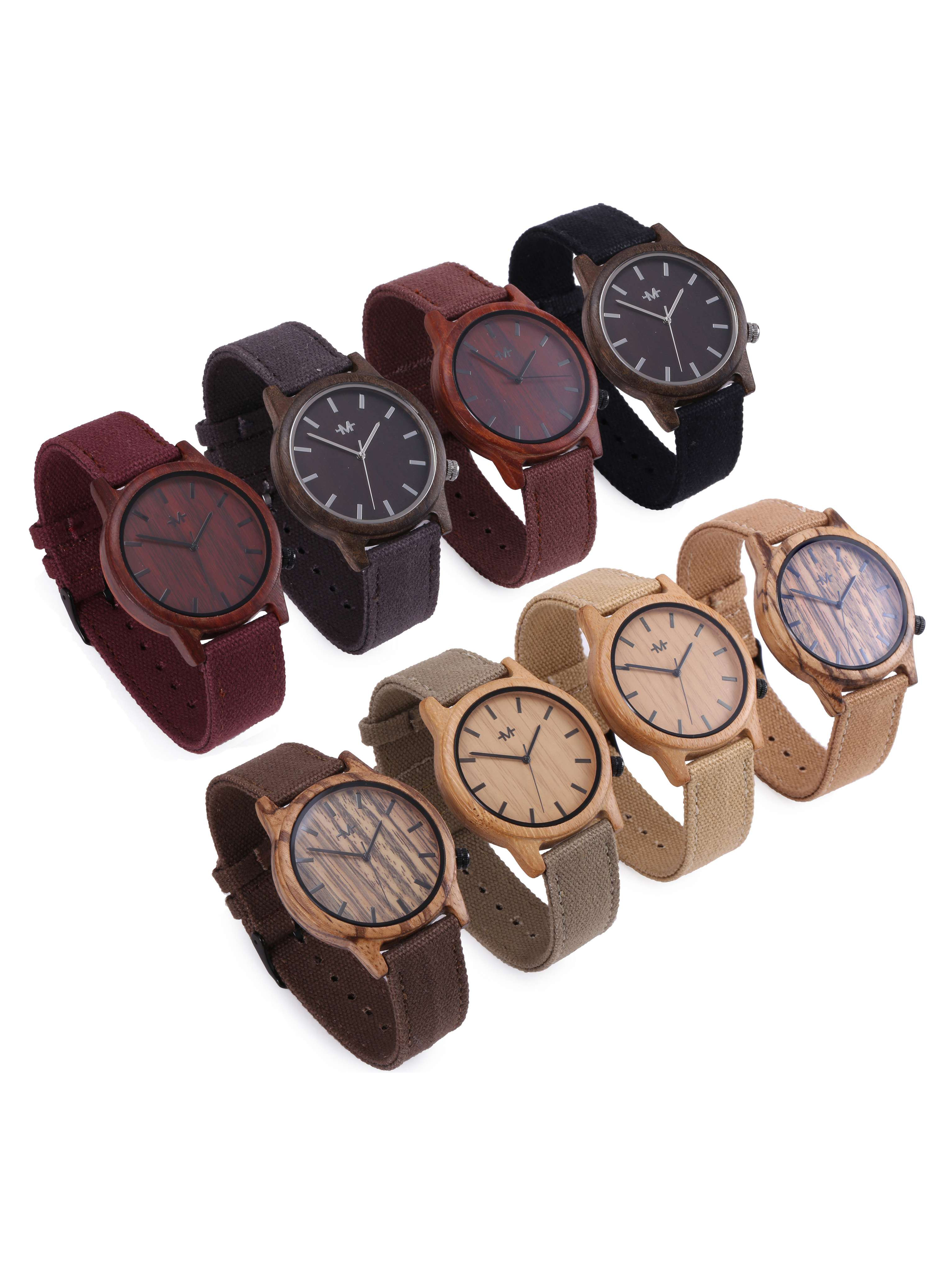 Webbed Brolly Wooden Wrist Watch