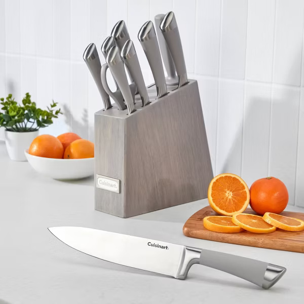 Cuisinart Classic 11pc Color Soft Touch Stainless Steel Modern Cutlery Block