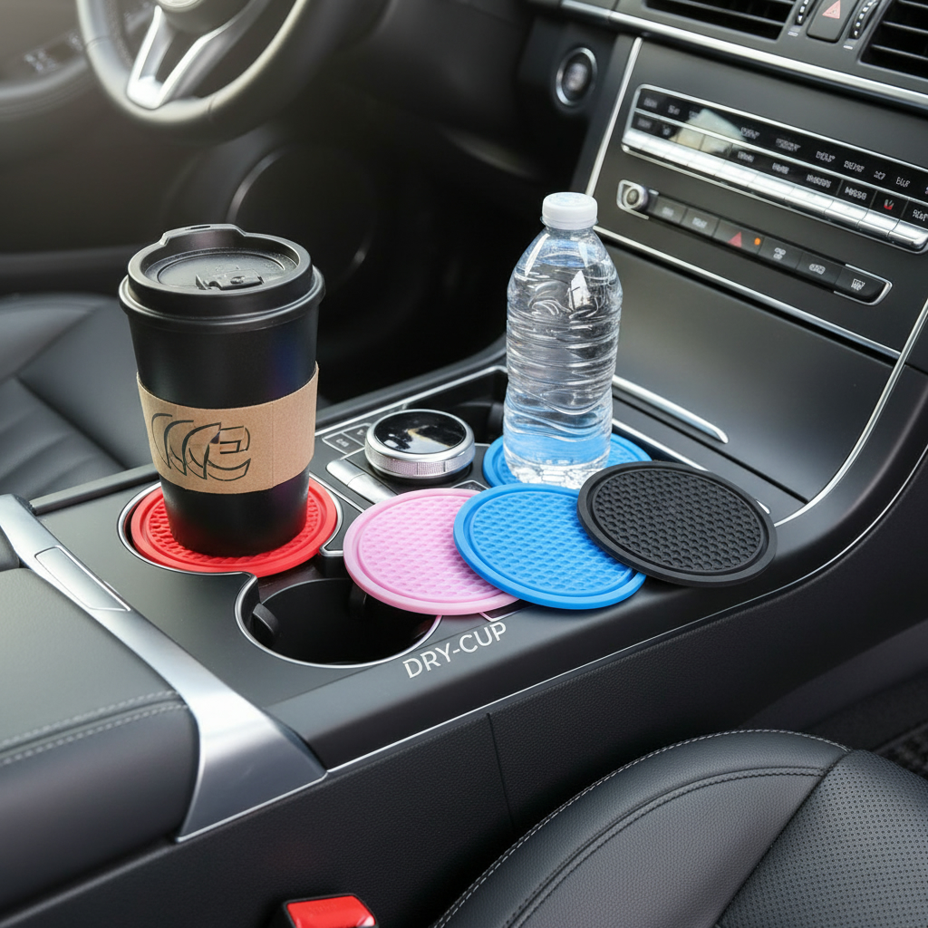Color Coast 4-Piece Vehicle Coaster Set