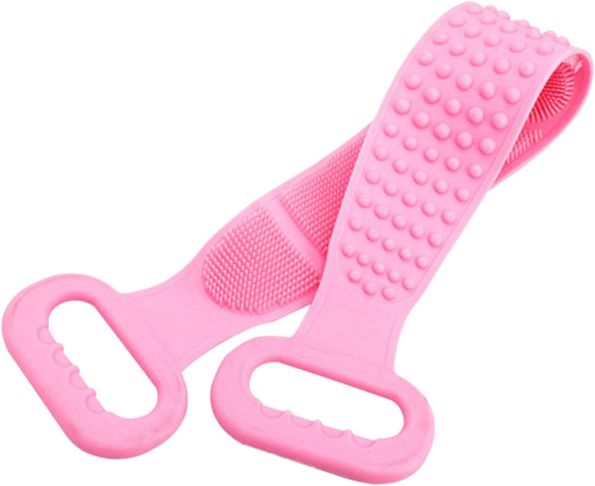 Long Handle Silicone Back Scrubber – Exfoliating Body Brush & Back Washer for Shower and Bath