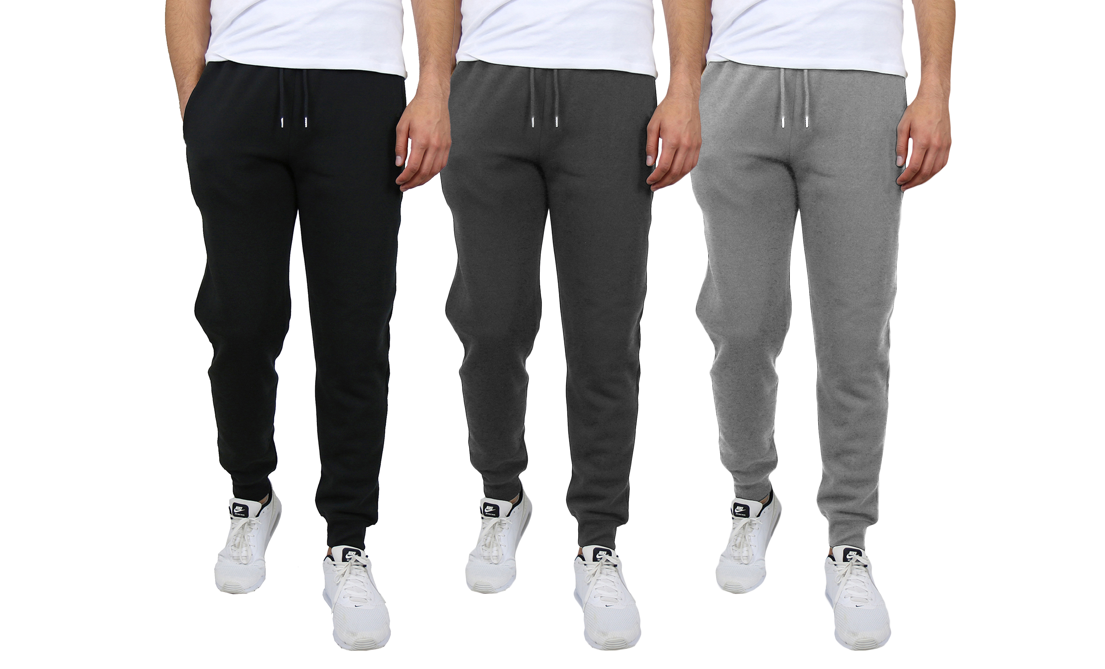 3-Pack: Mens Fleece-Lined Sweatpants (Sizes, S to 3XL)