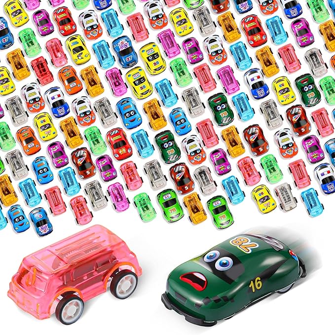 20 Pack Pull Back Vehicles – Assorted Colors and Styles – Great Assortment
